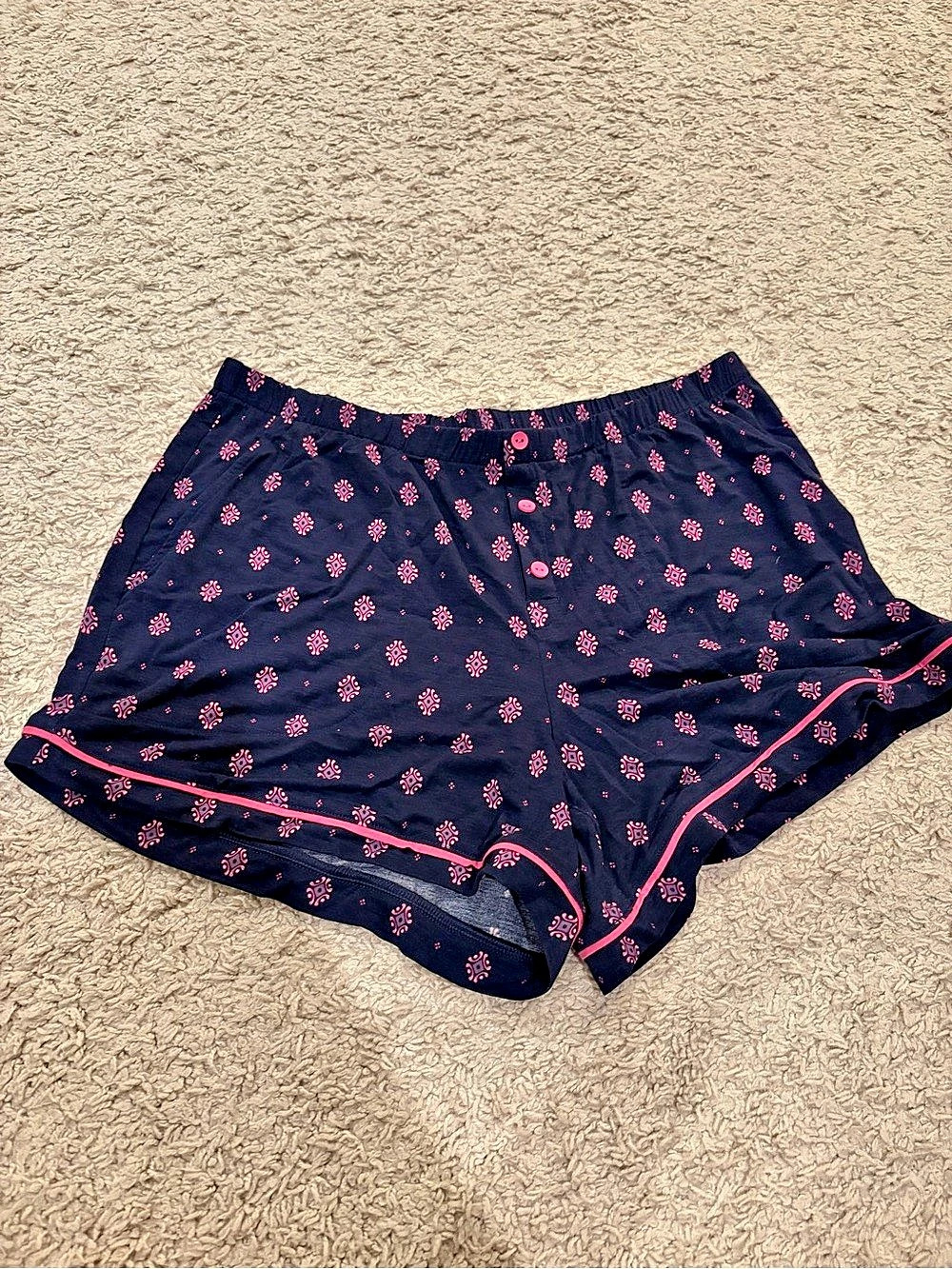 Soma Cool Nights Pajama Shorts Floral Lounge Shorts Size Medium